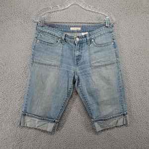 Levi's‎ Shorts Women's Size 8 Capri 515 Pants Light Wash turn ups Cuffed